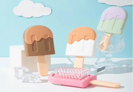 hairbrush Popsicle-shaped